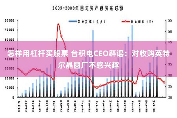 怎样用杠杆买股票 台积电CEO辟谣：对收购英特尔晶圆厂不感兴趣